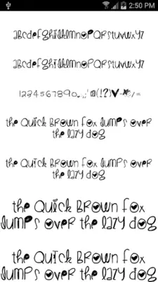 Free Fonts Pack 17 android App screenshot 1